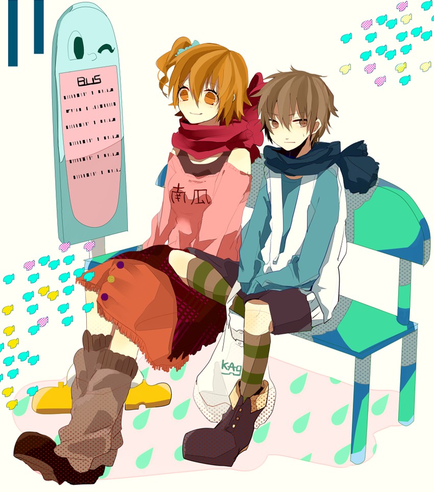 kisaragi momo and amamiya hibiya (kagerou project) drawn by urahinon