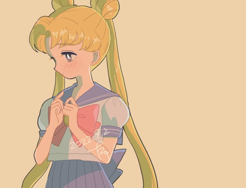tsukino usagi (bishoujo senshi sailor moon) drawn by puchi_(wamsnzs)