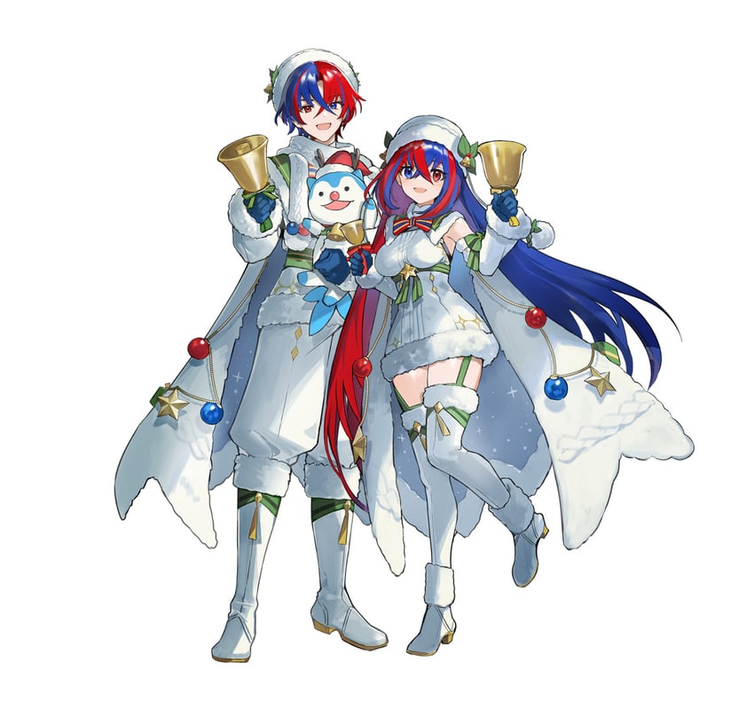 female alear, male alear, and sommie (fire emblem and 2 more) drawn by hayama_eishi