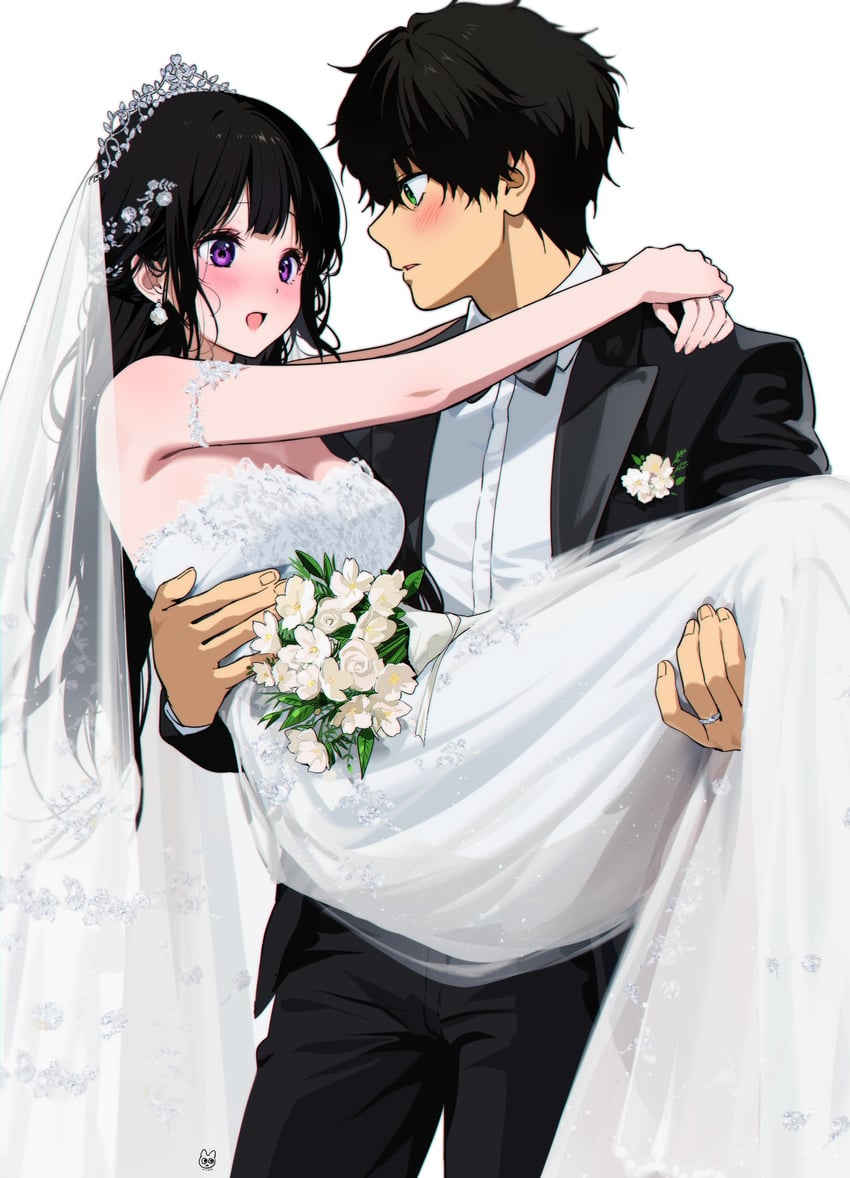 chitanda eru and oreki houtarou (hyouka) drawn by mery_(yangmalgage)