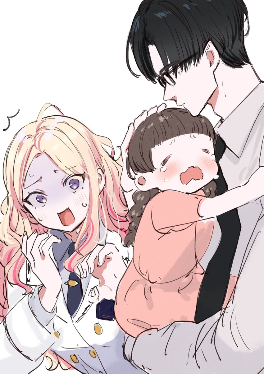 producer and juo sena (idolmaster and 1 more) drawn by kasasagi_(futagodori888)