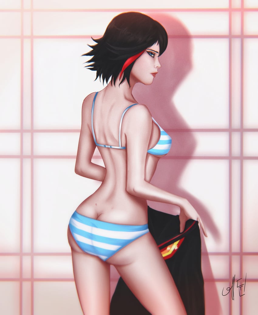 matoi ryuuko and senketsu (kill la kill) drawn by darkusomega