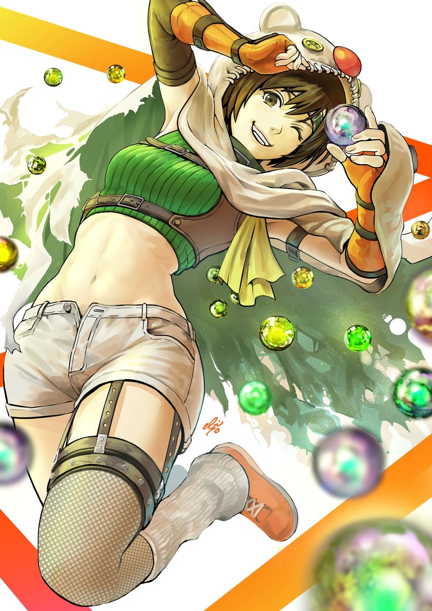 yuffie kisaragi (final fantasy and 1 more) drawn by ebiten_(ebi10d)