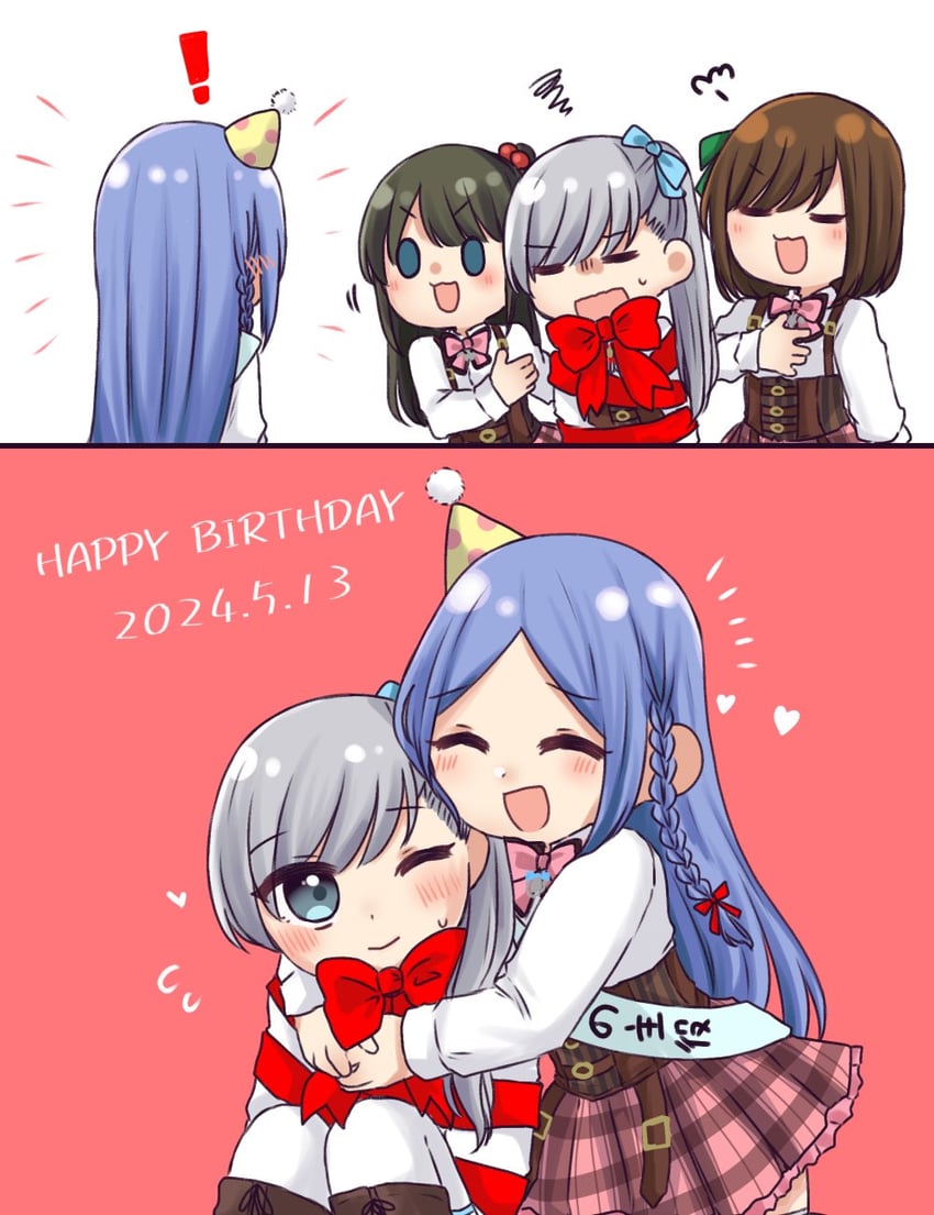 houjou monica asahi, tachibana theresia nagisa, saeki julia karen, and haneda catalina mei (assault lily) drawn by nigari_(ngari_0115)