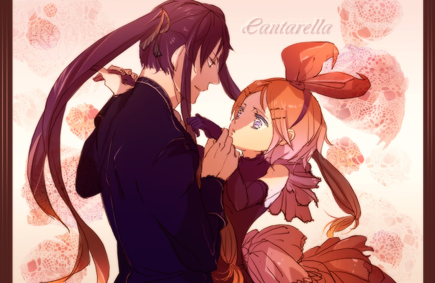 kagamine rin and kamui gakupo (vocaloid and 1 more) drawn by hagi_(artist)