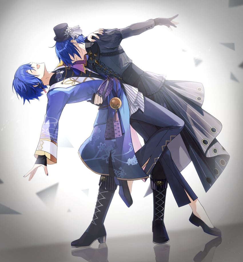 kaito, wonderlands x showtime kaito, and 25-ji kaito (vocaloid and 1 more) drawn by maima_(rrs_0222)