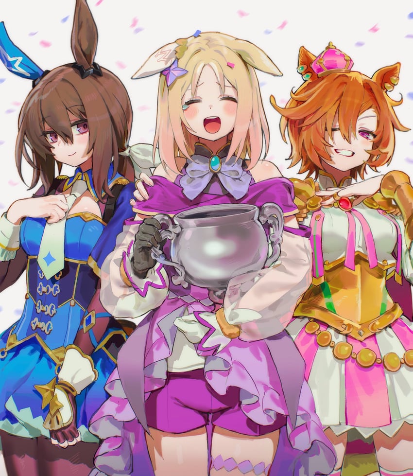 admire vega, t.m. opera o, and narita top road (umamusume and 1 more) drawn by ooo8_q