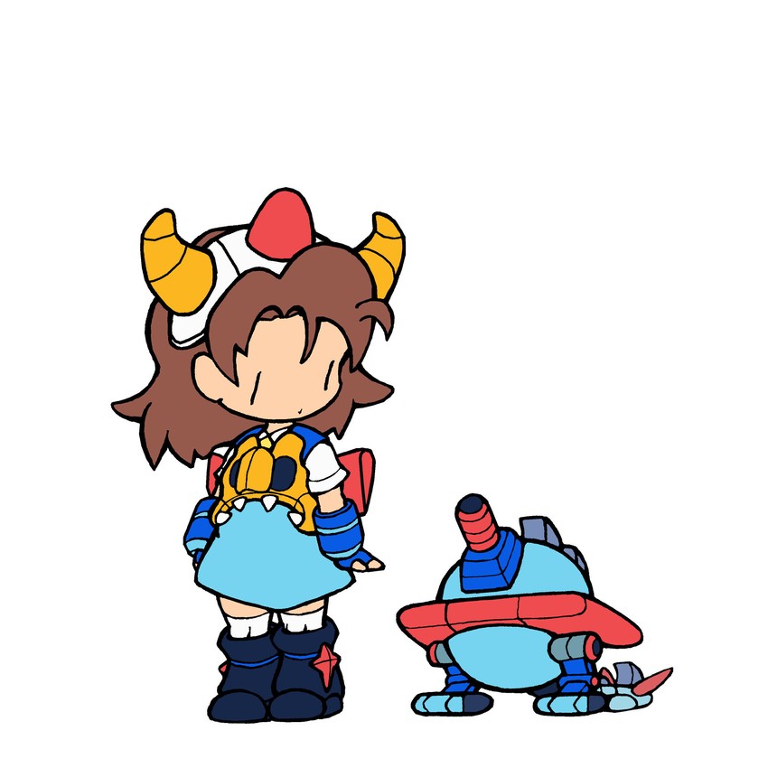 gai-chan (gaiking and 2 more) drawn by ueno_sora