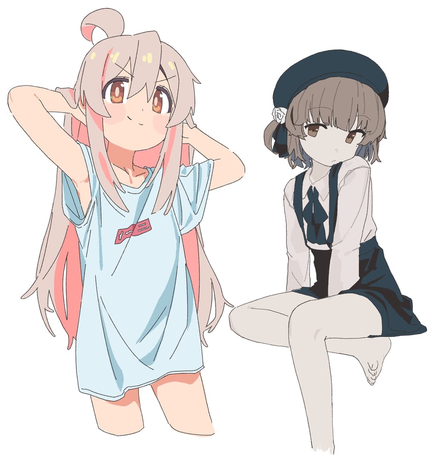 oyama mahiro and hatoba tsugu (onii-chan wa oshimai! and 1 more) drawn by jiryu50610218