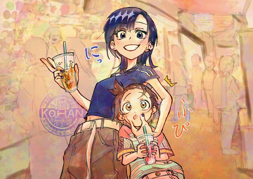 yuitsuka inori and okazaki iruka (medalist) drawn by dancing_lake
