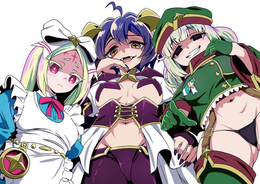 hiiragi utena, magia baiser, araga kiwi, leoparde, morino korisu, and 1 more (mahou shoujo ni akogarete) drawn by mamiyama