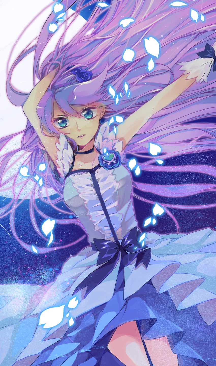 tsukikage yuri and cure moonlight (precure and 1 more) drawn by s-kura
