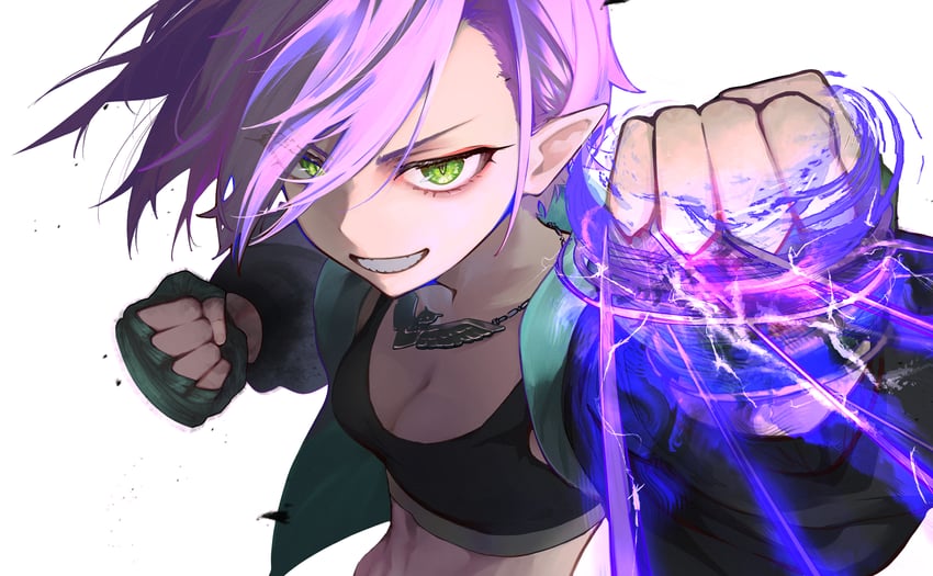 tokoyami towa and ed (hololive and 2 more) drawn by sauce_darusungi