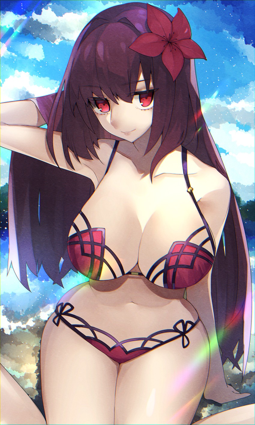 scathach (fate and 1 more) drawn by reirou_(chokoonnpu)