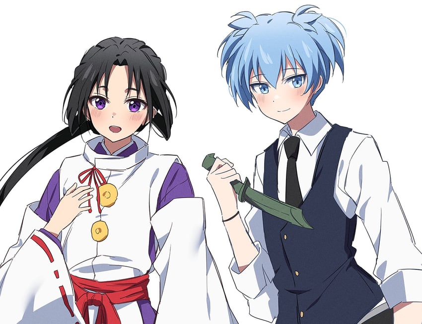houjou tokiyuki and shiota nagisa (nige jouzu no wakagimi and 1 more) drawn by matsui_yuusei and yur11