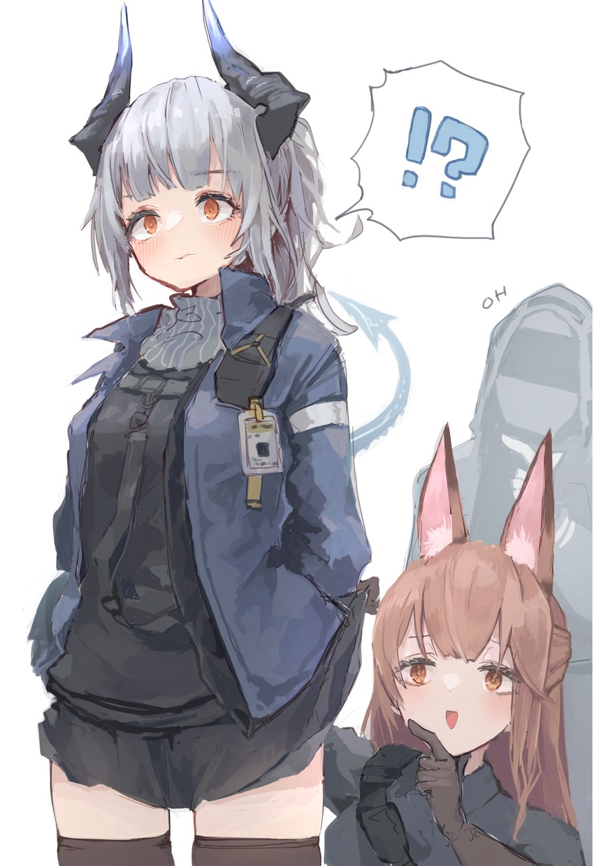 doctor, franka, and liskarm (arknights) drawn by tokorinowa