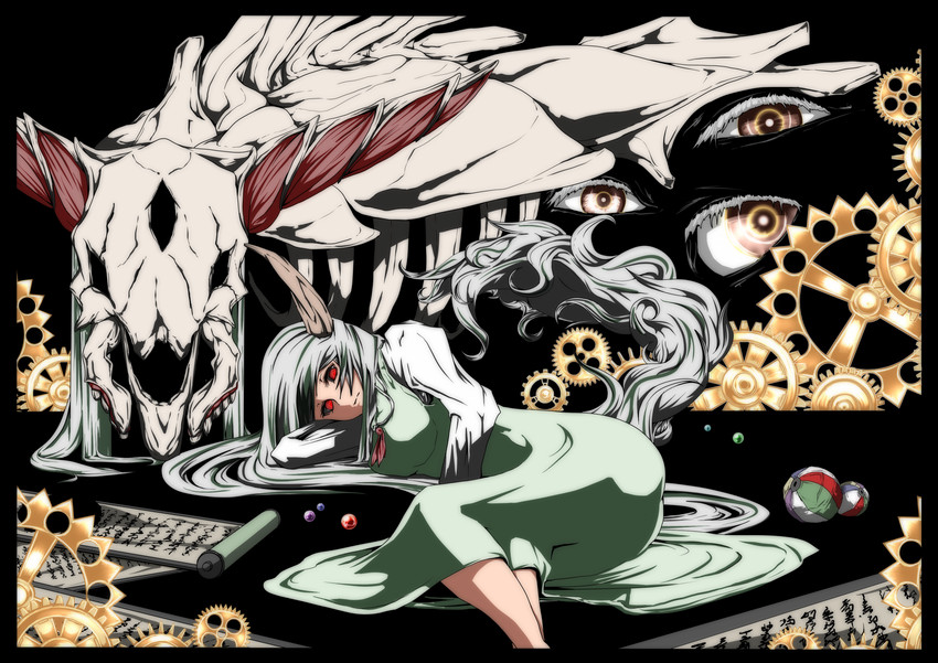 kamishirasawa keine and ex-keine (touhou) drawn by potato_pot
