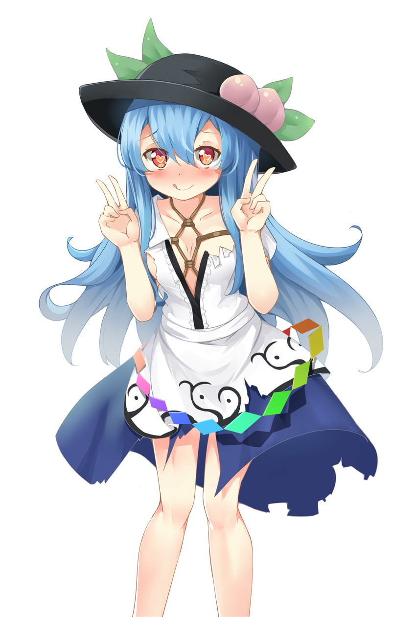 hinanawi tenshi (touhou and 1 more) drawn by ootsuki_momiji