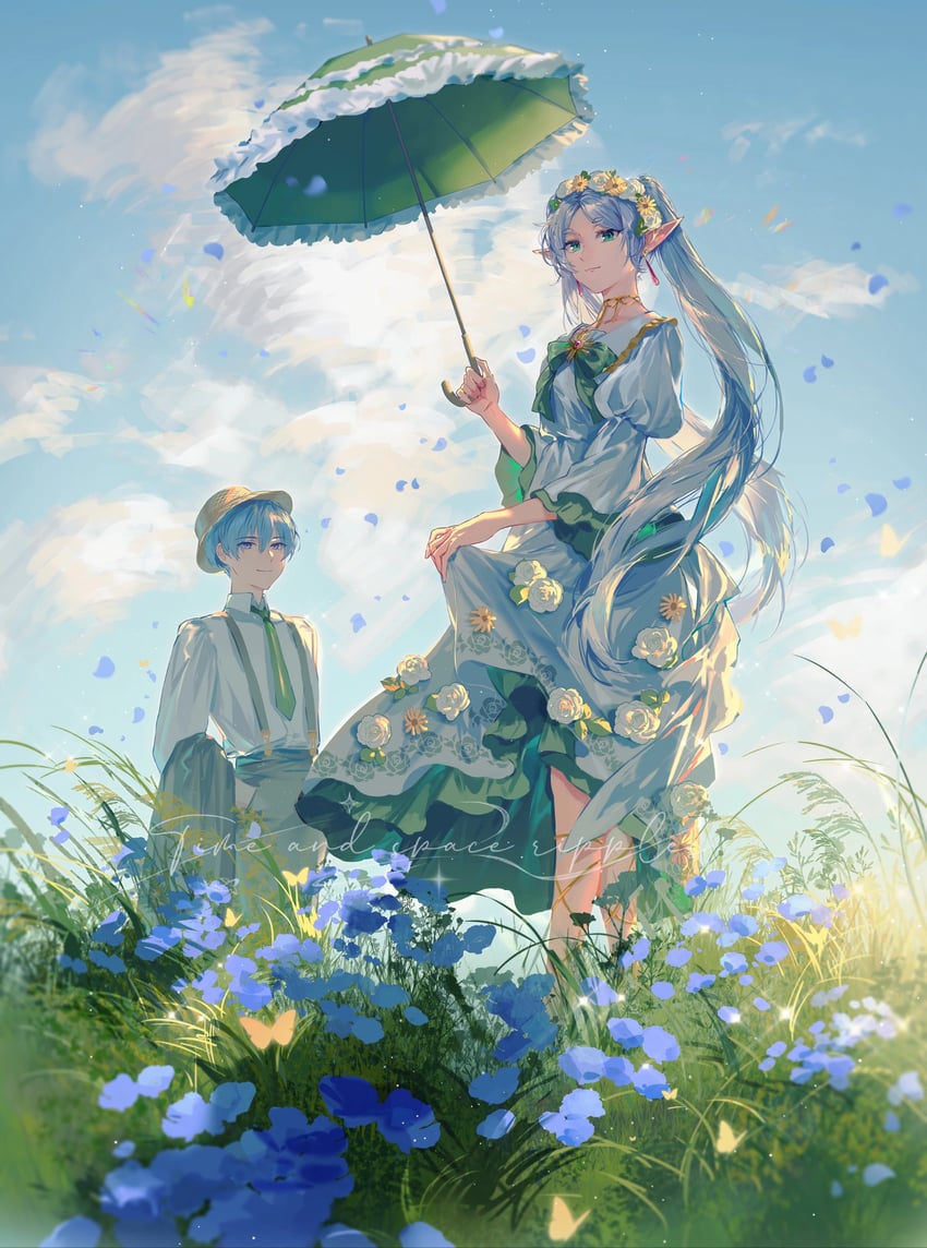 frieren and himmel (sousou no frieren and 1 more) drawn by wei_huo_hu