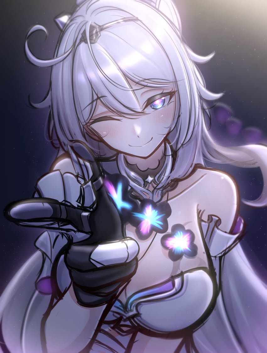kiana kaslana (honkai and 1 more) drawn by laxiusart