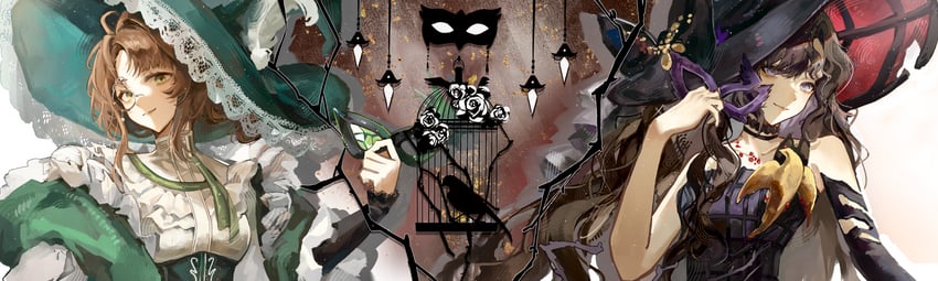 isolde and kakania (reverse:1999) drawn by san_sui_dingshang_ya
