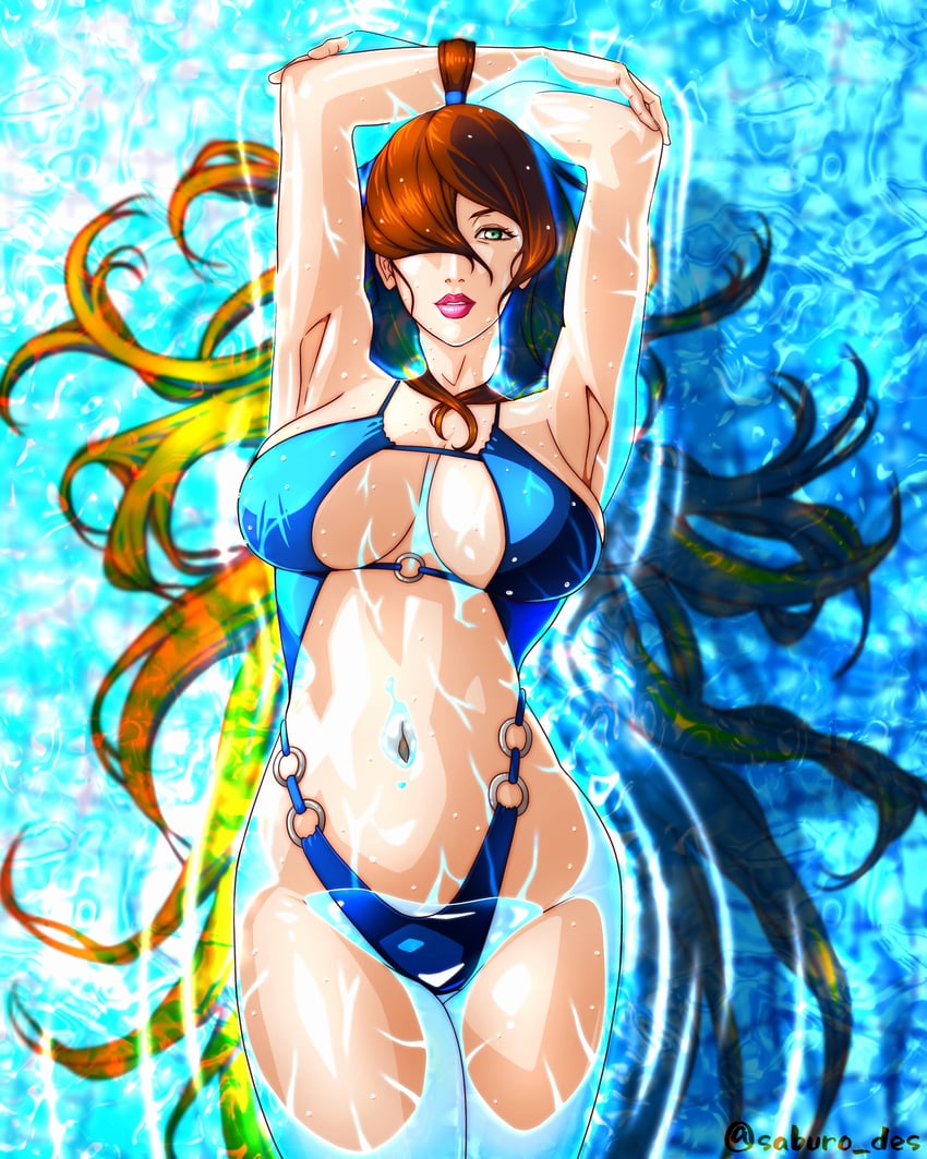terumi mei (naruto and 1 more) drawn by saburo_des
