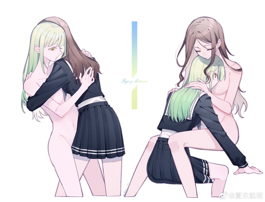 nagasaki soyo and wakaba mutsumi (bang dream! and 1 more) drawn by nanamirin5