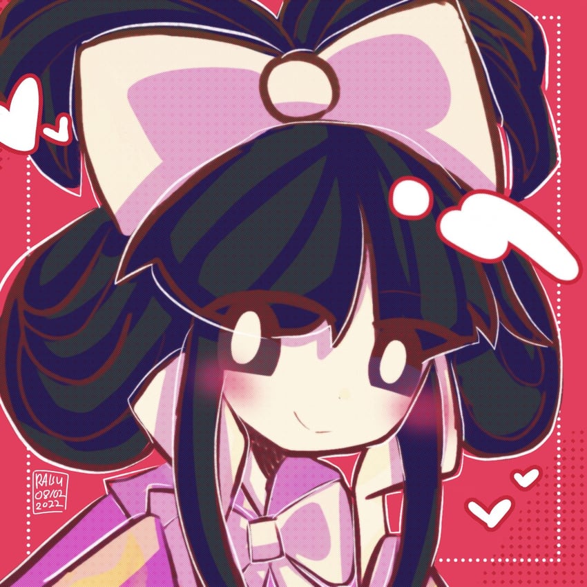houraisan kaguya and cinnamoroll (touhou and 3 more) drawn by raisutea