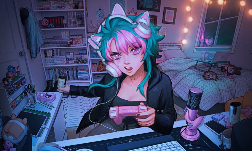 hatsune miku, eevee, sakura miku, magical mirai miku, killua zoldyck, and 6 more (original and 16 more) drawn by ivyalive