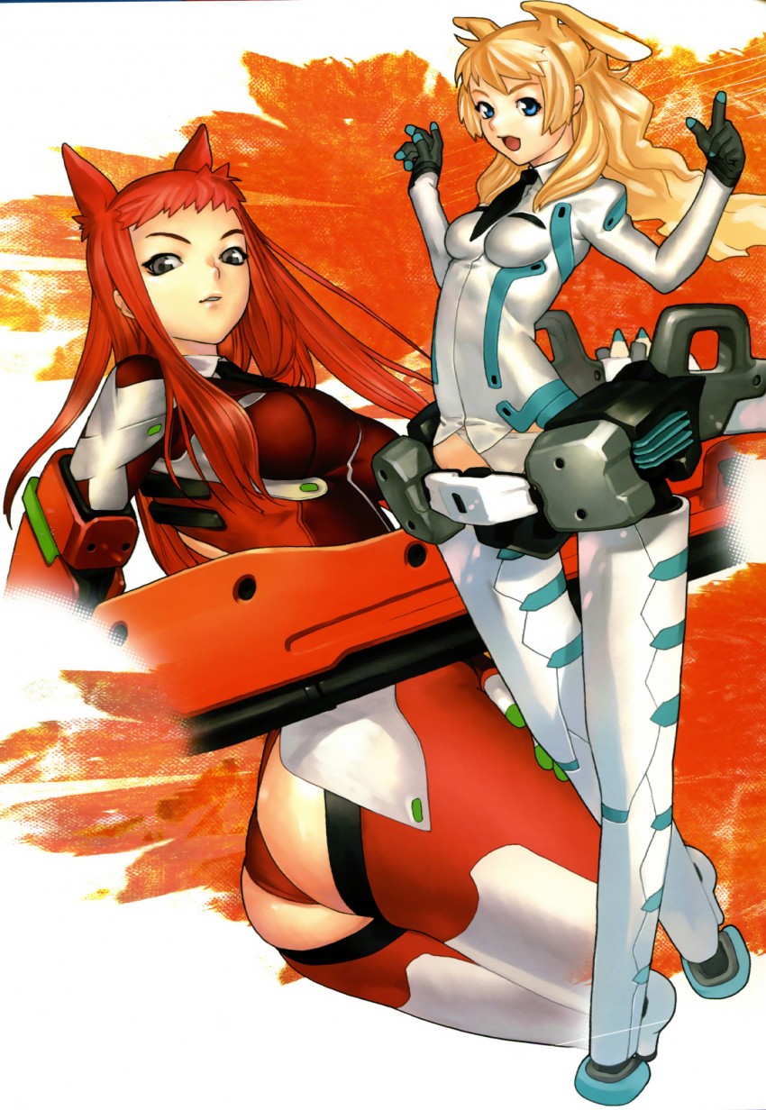 kagerou sabine kurzringer and yuugiri kunigunde morenz (eulen spiegel) drawn by hakua_ugetsu