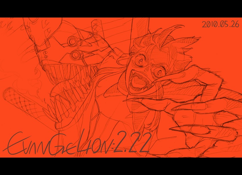 makinami mari illustrious and eva 02 (neon genesis evangelion and 2 more) drawn by sabu_(sabu)
