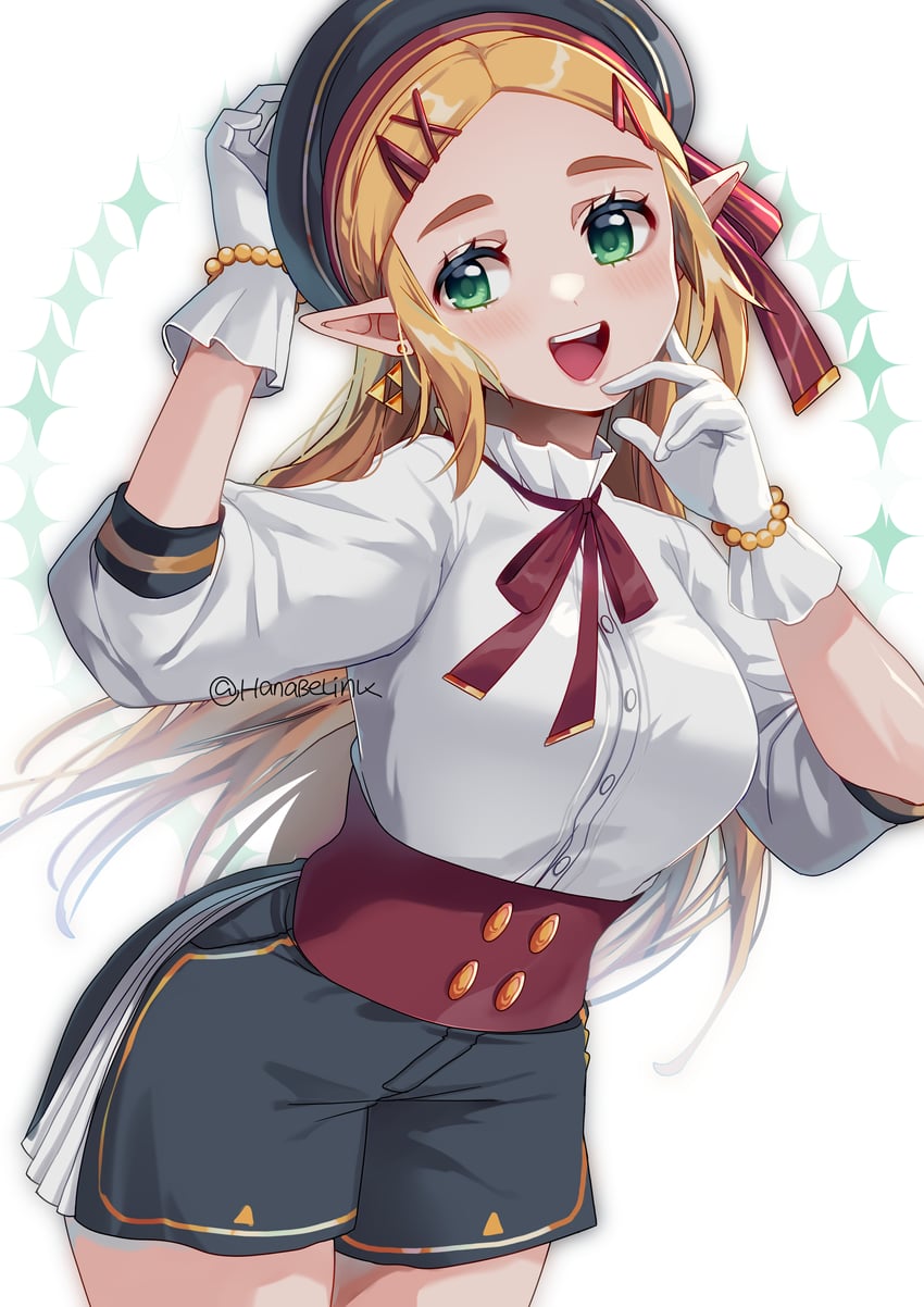 princess zelda (the legend of zelda and 1 more) drawn by hanaberin