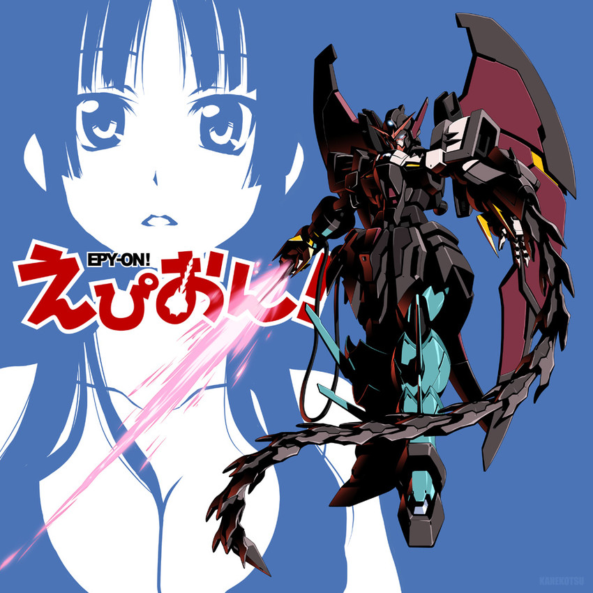 akiyama mio and gundam epyon (gundam and 2 more) drawn by kaneko_tsukasa