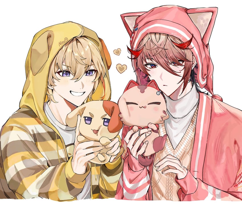 fura kanato and seraph dazzlegarden (nijisanji) drawn by or6_(goor6)