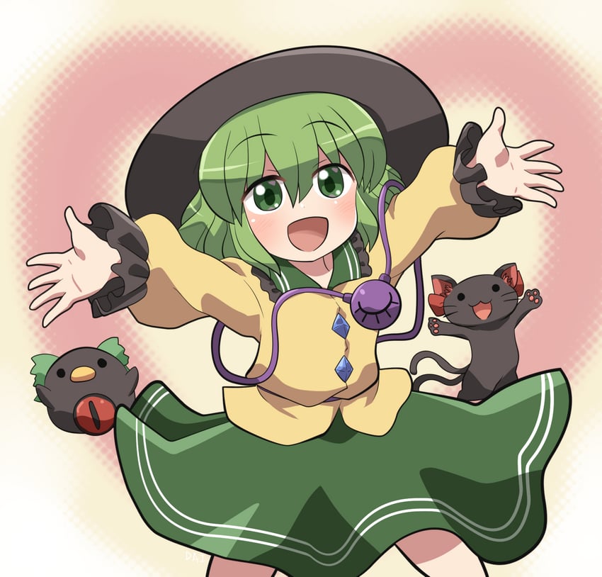komeiji koishi, kaenbyou rin, and reiuji utsuho (touhou) drawn by rokugou_daisuke