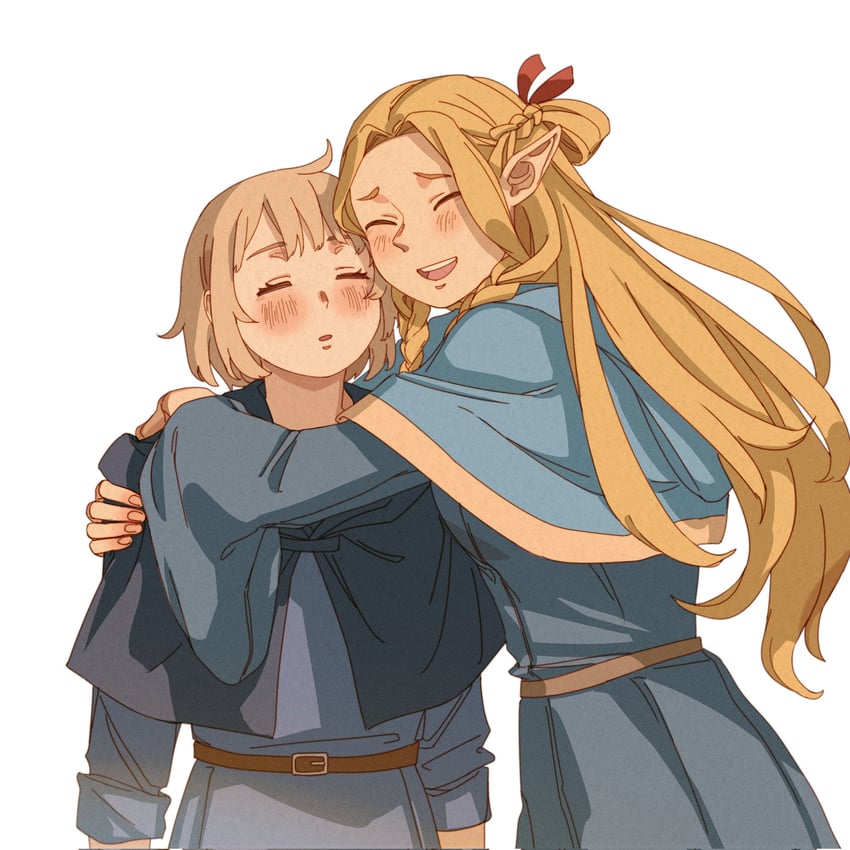 marcille donato and falin touden (dungeon meshi) drawn by parientou