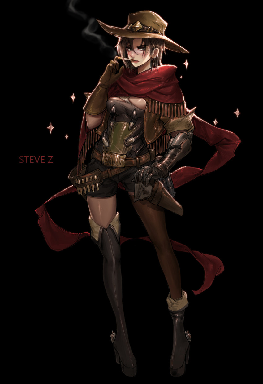 cassidy (overwatch and 1 more) drawn by steve_zheng