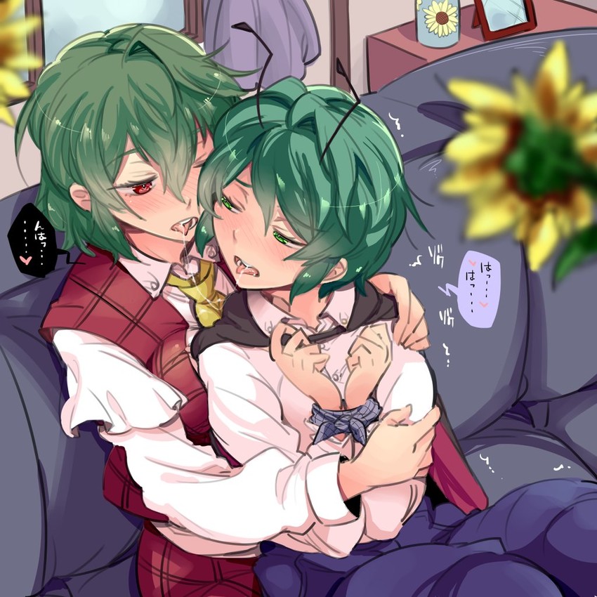 kazami yuuka and wriggle nightbug (touhou) drawn by akuma_(kishikaisei)