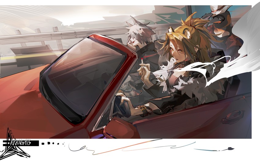 emperor, lappland, and siege (arknights and 1 more) drawn by haruka3721