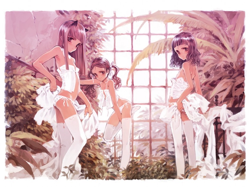 ema, touka, and sayu (shirotsume souwa) drawn by oyari_ashito