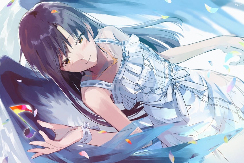 kisaragi chihaya (idolmaster and 2 more) drawn by kuzuya_ramurin