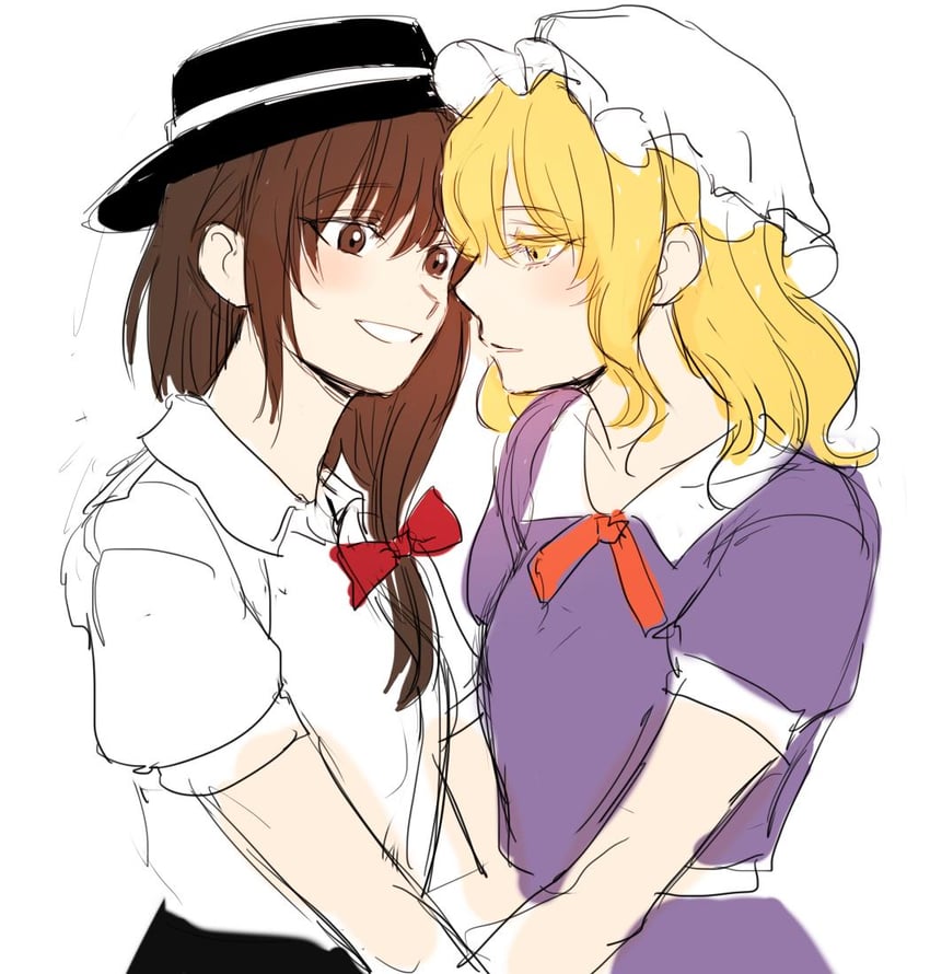 usami renko and maribel hearn (touhou) drawn by kuya_(hey36253625)