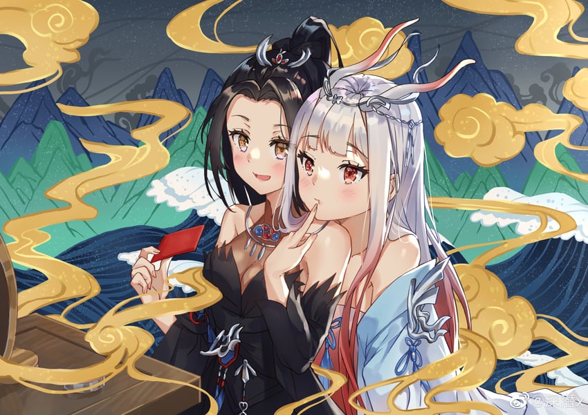 jiu ying and gui xiansheng (zhu xian) drawn by shen_qian_x