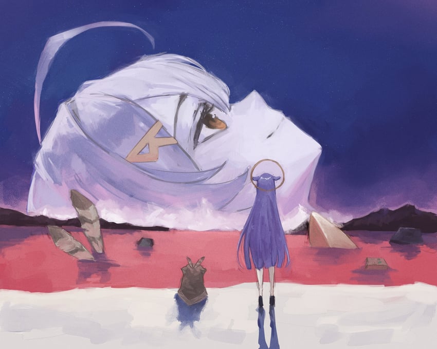 ninomae ina'nis, nanashi mumei, and hooman (hololive and 3 more) drawn by tablicoart