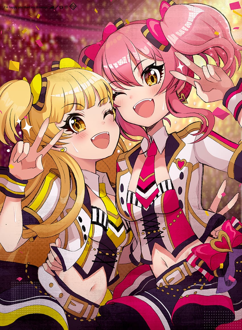 jougasaki mika and jougasaki rika (idolmaster and 2 more) drawn by kei_s01