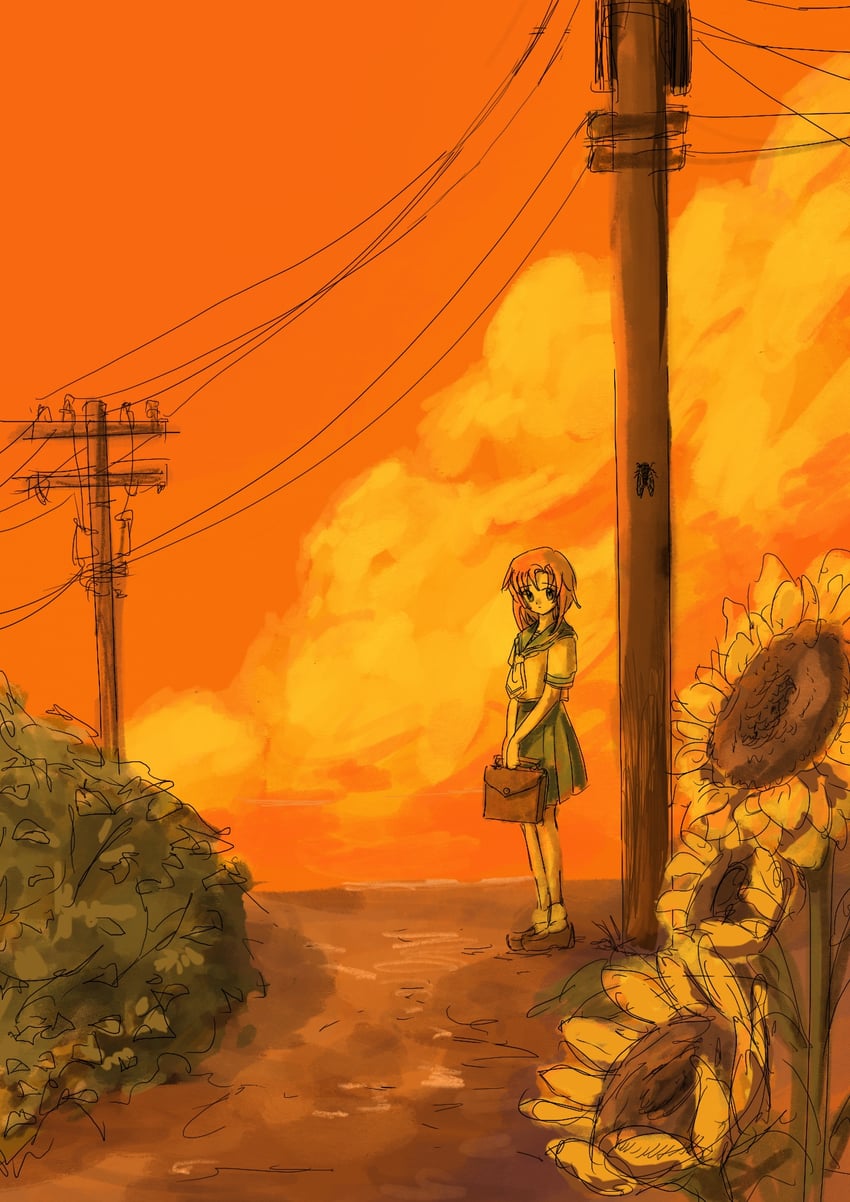 ryuuguu rena (higurashi no naku koro ni) drawn by oshio5tonkg