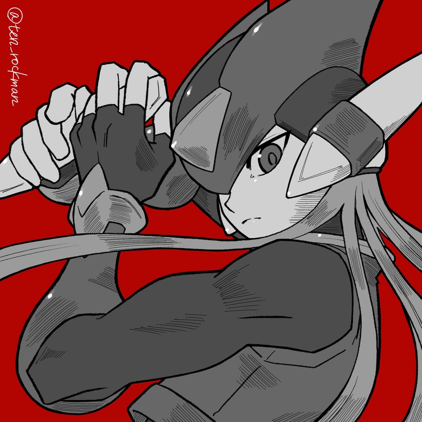 zero and zero(z) (mega man and 1 more) drawn by ten_(ten_rockman)