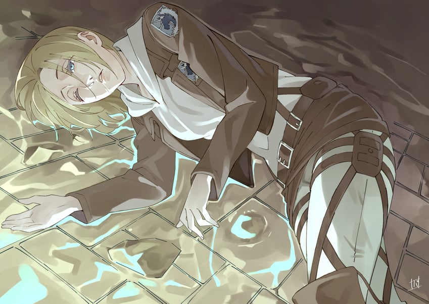 annie leonhart (shingeki no kyojin) drawn by grasshopper193