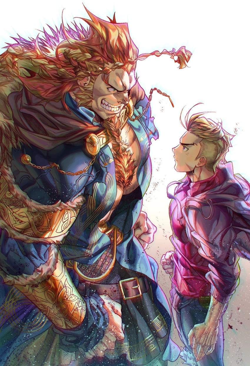 lancelot and gawain (original and 1 more) drawn by dreadful_alibi