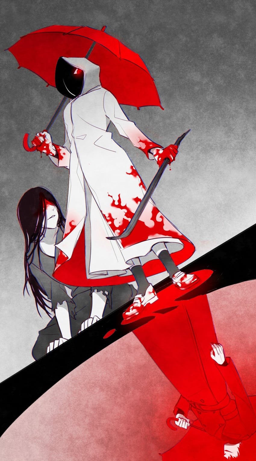 heroine, mr. crawling, and mr. scarletella (homicipher) drawn by ruelty_(cancyc219)
